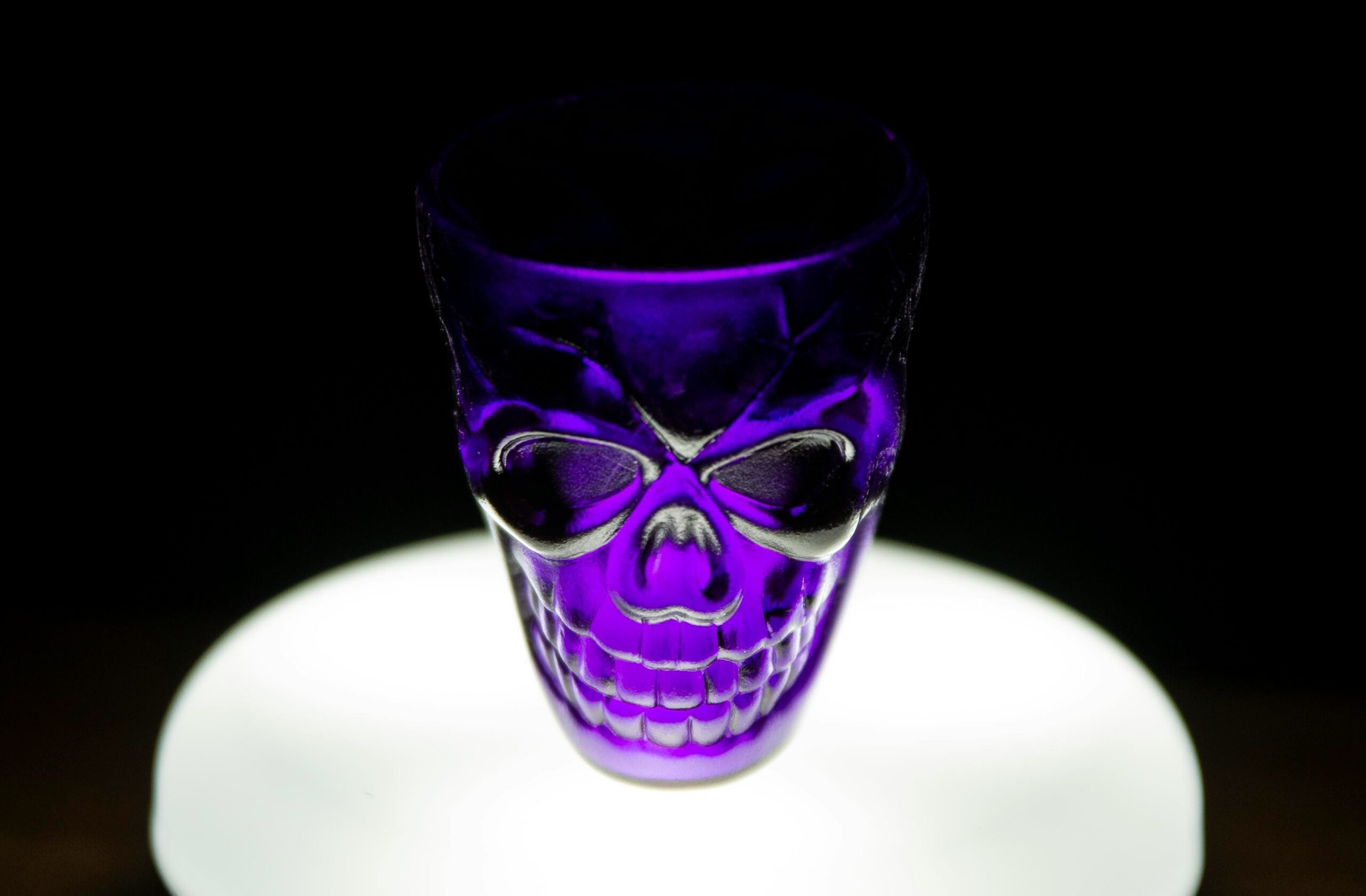 Shot glass shaped like a skull