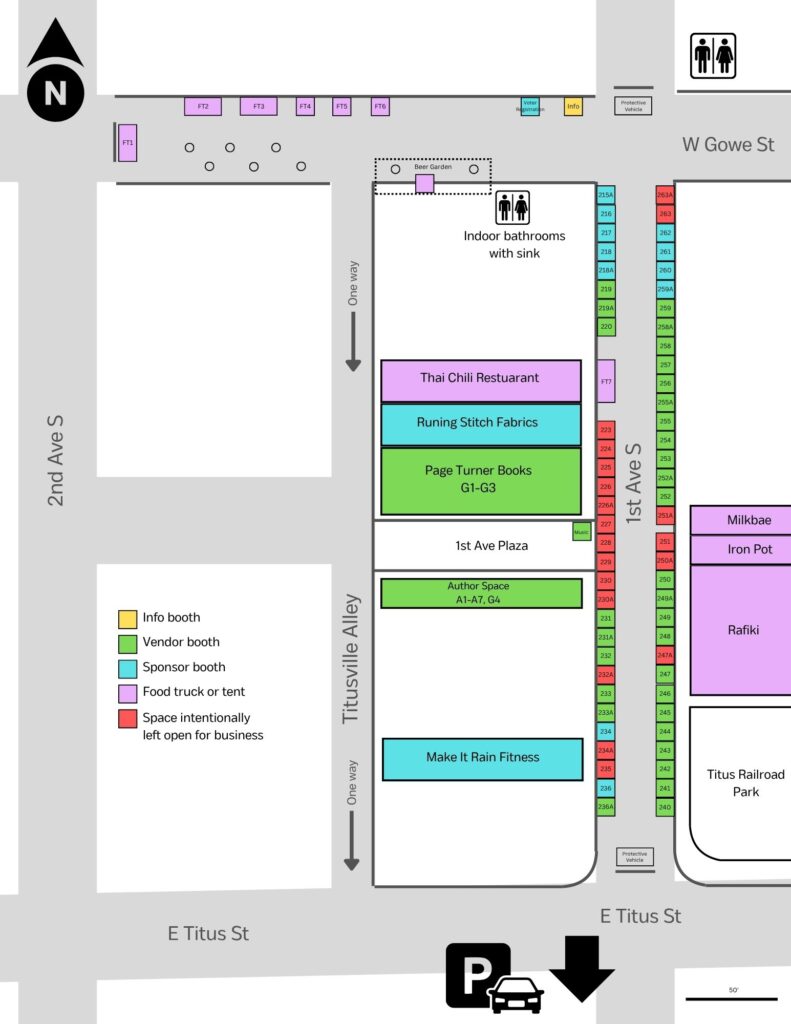 Street Fair Map for Kent Nerd Party 2025